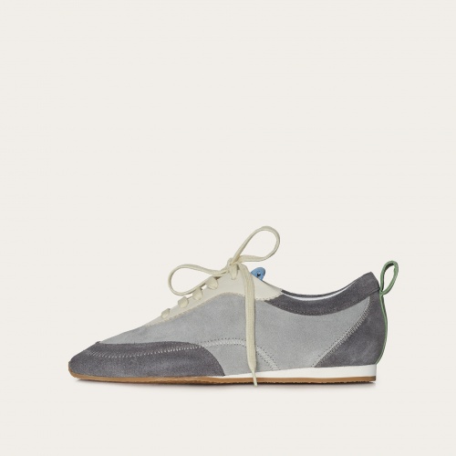 Ritza sneakers, grey velvet OUTLET